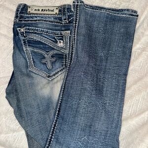 Rock Revival Denim with White Stitching